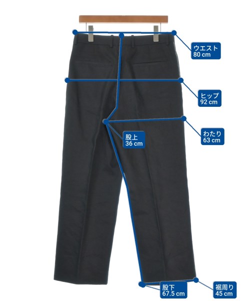 JIL SANDER（ジルサンダー）スラックス 黒 サイズ:46(M位) メンズ/2200664760175