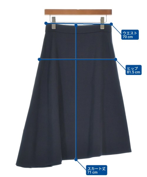 JIL SANDER（ジルサンダー）ロング・マキシ丈スカート 紺 サイズ:34(XXS位) レディース/2200665412141