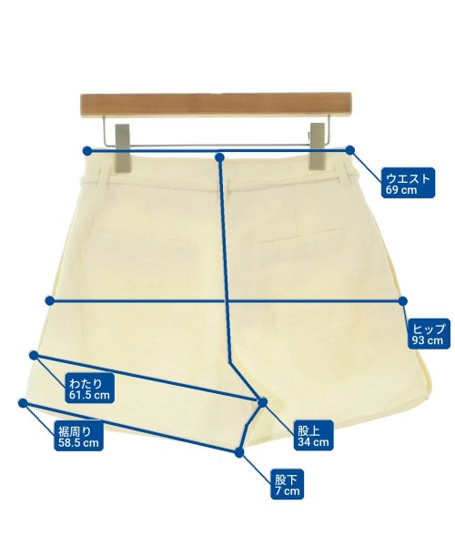 JIL SANDER（ジルサンダー）ショートパンツ 黄 サイズ:32(XXS位) レディース/2200665818134