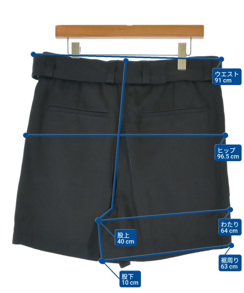 JIL SANDER（ジルサンダー）ショートパンツ 黒 サイズ:50(XL位) メンズ/2200666987037