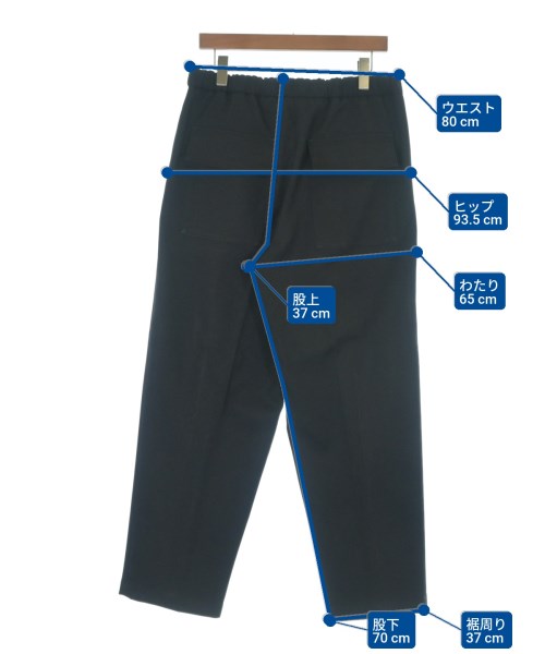 JIL SANDER（ジルサンダー）スラックス 黒 サイズ:48(L位) メンズ/2200667472082