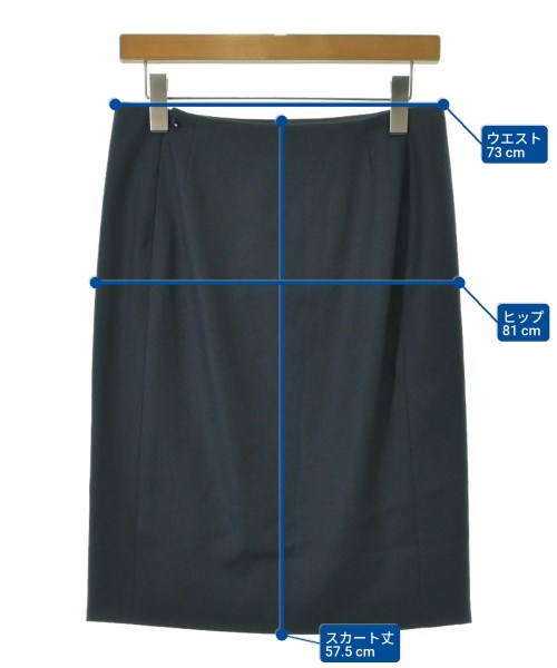 JIL SANDER（ジルサンダー）ひざ丈スカート グレー サイズ:36(XS位) レディース/2200665077043