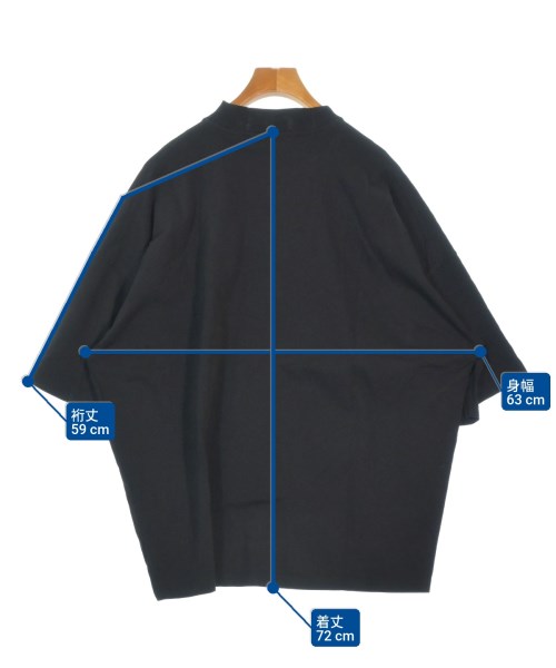 JIL SANDER（ジルサンダー）Tシャツ・カットソー 黒 サイズ:M メンズ/2200669330182