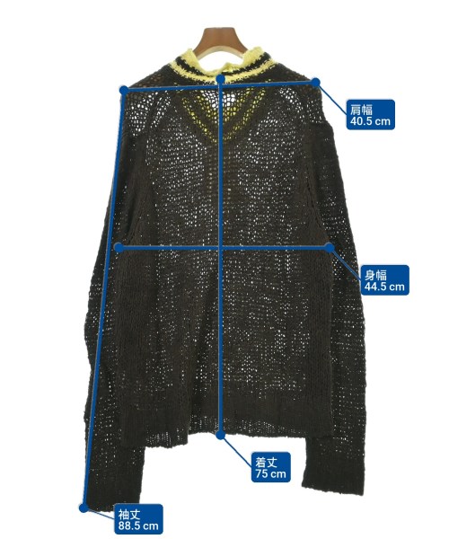 JIL SANDER（ジルサンダー）ニット・セーター 茶 サイズ:48(L位) メンズ/2200670783144