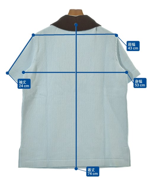 JIL SANDER（ジルサンダー）ニット・セーター 青 サイズ:46(M位) メンズ/2200670783151