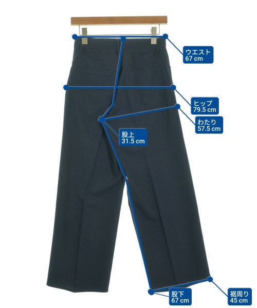 JIL SANDER（ジルサンダー）スラックス 紺 サイズ:32(XXS位) レディース/2200668271127