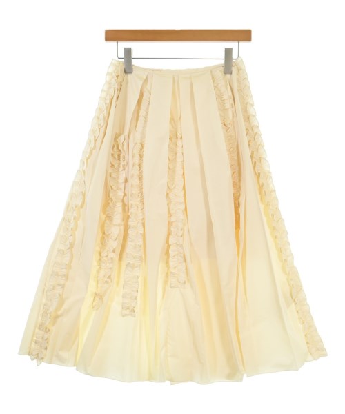 JIL SANDER(ジルサンダー)ロング・マキシ丈スカート 黄 サイズ:32(XXS位)/2200672315435