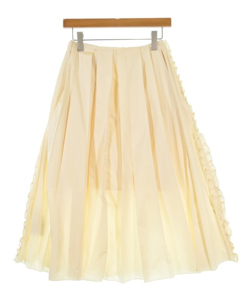 JIL SANDER（ジルサンダー）ロング・マキシ丈スカート 黄 サイズ:32(XXS位) レディース/2200672315435