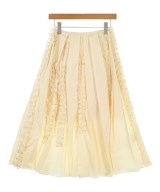 JIL SANDER（ジルサンダー）ロング・マキシ丈スカート 黄 サイズ:32(XXS位) レディース/2200672315435