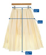 JIL SANDER（ジルサンダー）ロング・マキシ丈スカート 黄 サイズ:32(XXS位) レディース/2200672315435