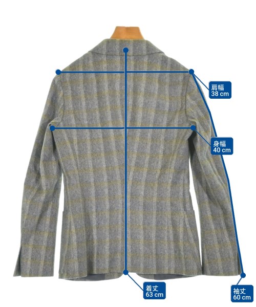 JIL SANDER（ジルサンダー）テーラードジャケット グレー サイズ:34(XXS位) レディース/2200724298044