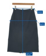 JIL SANDER（ジルサンダー）ひざ丈スカート 紺 サイズ:34(XXS位) レディース/2200729944014