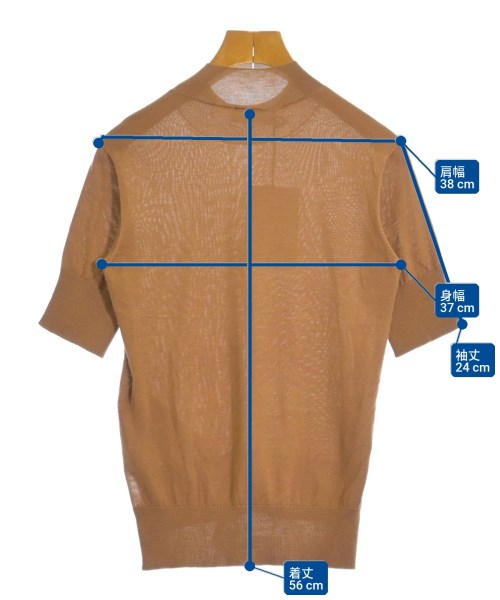 JIL SANDER（ジルサンダー）ニット・セーター 茶 サイズ:34(XXS位) レディース/2200730072478