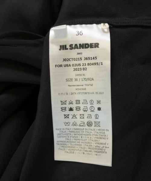 JIL SANDER（ジルサンダー）シャツワンピース 黒 サイズ:36(XS位) レディース/2200730582045