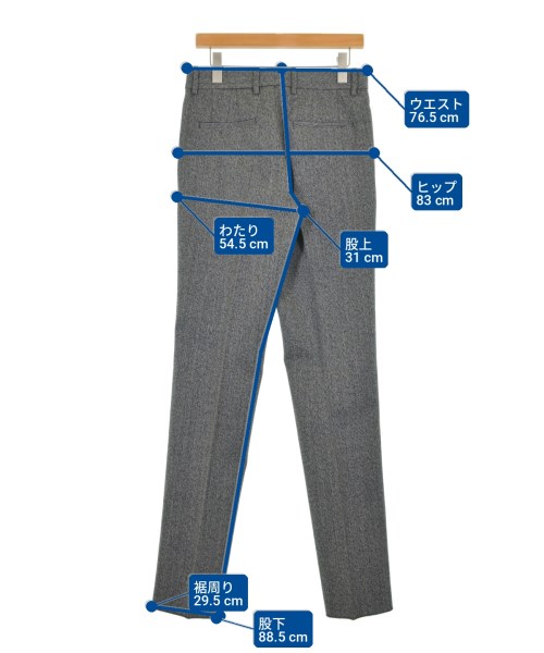 JIL SANDER（ジルサンダー）スラックス グレー サイズ:44(S位) メンズ/2200731037155