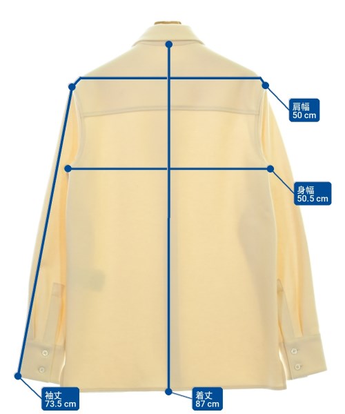 JIL SANDER（ジルサンダー）カジュアルシャツ 白 サイズ:44(S位) メンズ/2200731037209