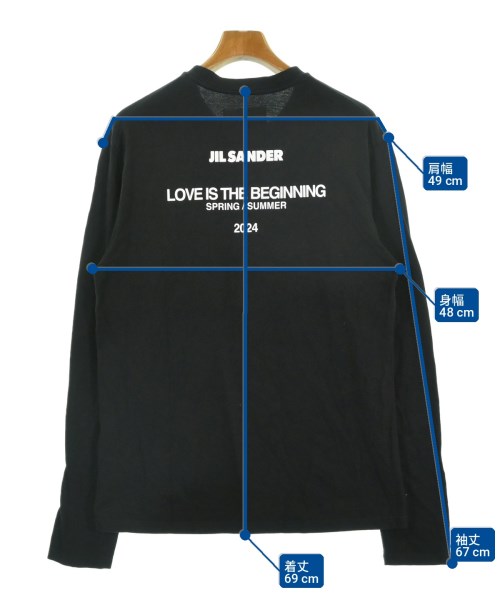 JIL SANDER（ジルサンダー）Tシャツ・カットソー 黒 サイズ:S メンズ/2200732650100