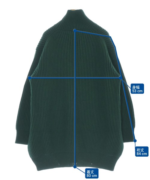 JIL SANDER（ジルサンダー）ニット・セーター 緑 サイズ:32(XXS位) レディース/2200737330021