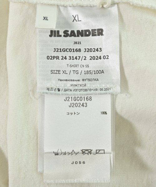 JIL SANDER（ジルサンダー）Tシャツ・カットソー 白 サイズ:XL メンズ/2200720497021