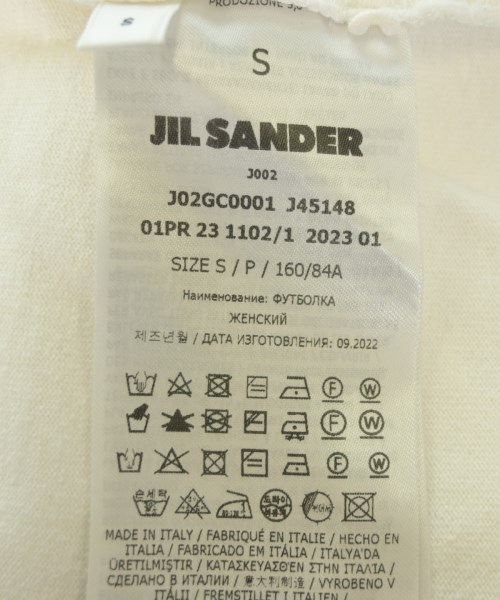 JIL SANDER（ジルサンダー）Tシャツ・カットソー 白 サイズ:S レディース/2200721084022
