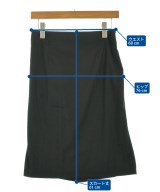 JIL SANDER（ジルサンダー）ひざ丈スカート 黒 サイズ:34(XXS位) レディース/2200718911027