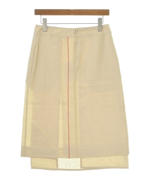 JIL SANDER（ジルサンダー）ひざ丈スカート ベージュ サイズ:32(XXS位) レディース/2200722624043