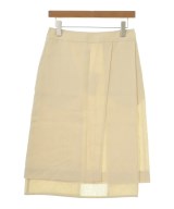 JIL SANDER（ジルサンダー）ひざ丈スカート ベージュ サイズ:32(XXS位) レディース/2200722624043
