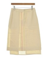 JIL SANDER（ジルサンダー）ひざ丈スカート ベージュ サイズ:32(XXS位) レディース/2200722624043