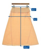 JIL SANDER（ジルサンダー）ひざ丈スカート オレンジ サイズ:32(XXS位) レディース/2200722624050