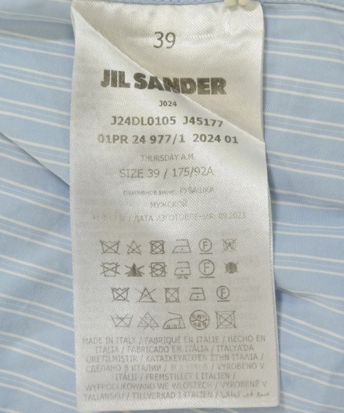 JIL SANDER（ジルサンダー）カジュアルシャツ 青 サイズ:39(M位) メンズ/2200722843031