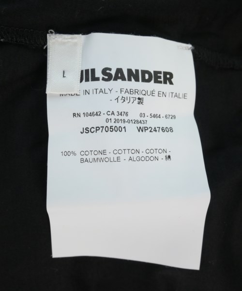 JIL SANDER（ジルサンダー）Tシャツ・カットソー 黒 サイズ:L レディース/2200719349089