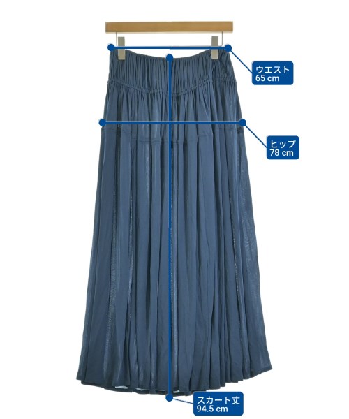 JIL SANDER（ジルサンダー）ひざ丈スカート 青 サイズ:36(XS位) レディース/2200723154112