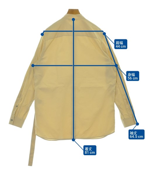 JIL SANDER（ジルサンダー）カジュアルシャツ ベージュ サイズ:34(XS位) レディース/2200723598145