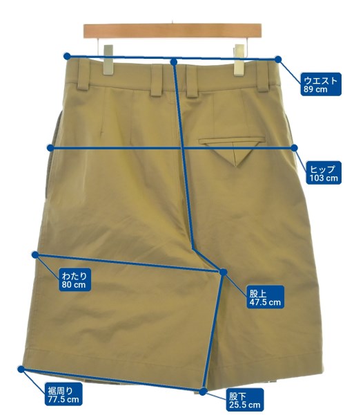 JIL SANDER（ジルサンダー）ショートパンツ ベージュ サイズ:48(L位) メンズ/2200724251056