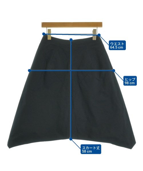 JIL SANDER（ジルサンダー）ロング・マキシ丈スカート 紺 サイズ:32(M位) レディース/2200726411021