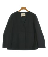 JIL SANDER（ジルサンダー）ノーカラージャケット 紺 サイズ:36(XS位) レディース/2200726412042