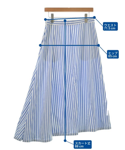JIL SANDER（ジルサンダー）ロング・マキシ丈スカート 青 サイズ:36(XS位) レディース/2200725415020