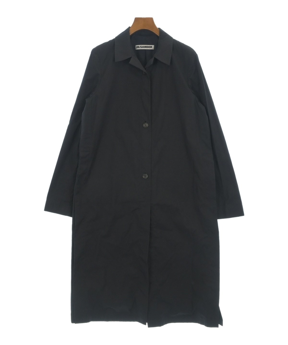 ●JILSANDER●ジルサンダー レディース コート ダークグレー サイズ36 JIL SANDER（ジルサンダー）ステンカラーコート 黒 サイズ:36(XS位