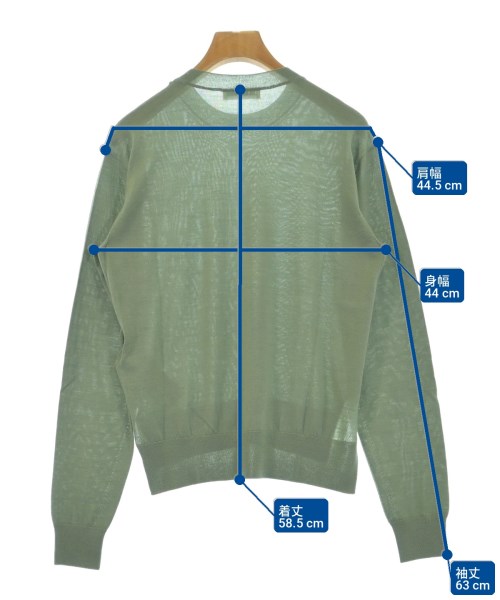 JIL SANDER（ジルサンダー）ニット・セーター 緑 サイズ:32(XXXS位) レディース/2200727704030