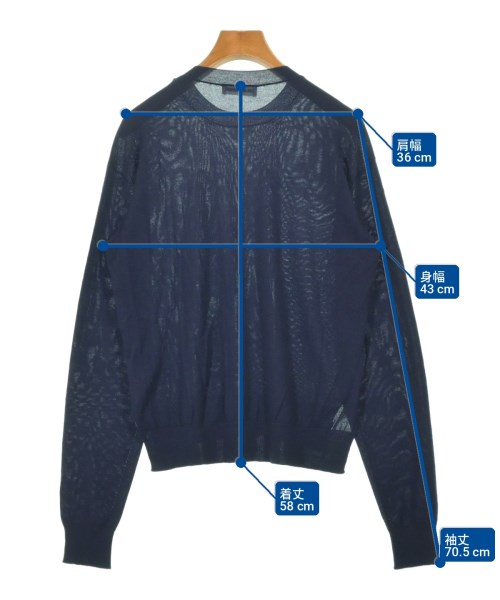 JIL SANDER（ジルサンダー）ニット・セーター 紺 サイズ:34(XXS位) レディース/2200727704047