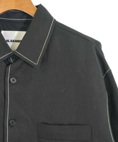 JIL SANDER（ジルサンダー）カジュアルシャツ 黒 サイズ:48(L位) メンズ/2200682650038