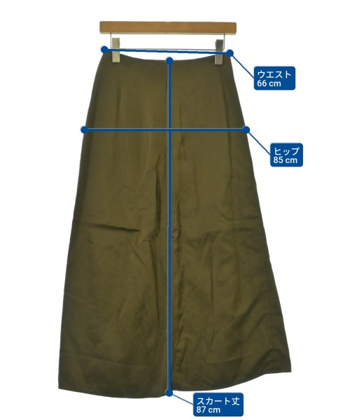 JIL SANDER（ジルサンダー）ロング・マキシ丈スカート カーキ サイズ:-(M位) レディース/2200683722024