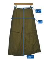 JIL SANDER（ジルサンダー）ロング・マキシ丈スカート カーキ サイズ:-(M位) レディース/2200683722024