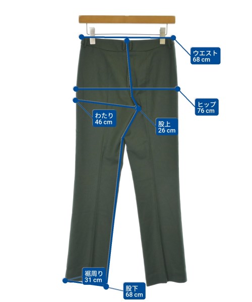 JIL SANDER（ジルサンダー）スラックス カーキ サイズ:32(XXXS位) レディース/2200683722048