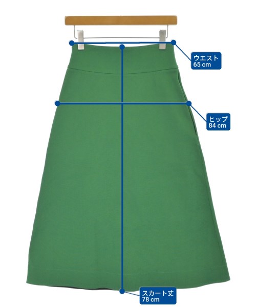 JIL SANDER（ジルサンダー）ロング・マキシ丈スカート 緑 サイズ:34(XXS位) レディース/2200683722055