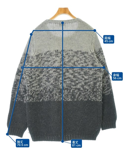 JIL SANDER（ジルサンダー）ニット・セーター グレー サイズ:52(XXL位) メンズ/2200683835106