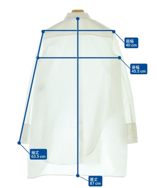 JIL SANDER（ジルサンダー）カジュアルシャツ 白 サイズ:36(XS位) レディース/2200684643205