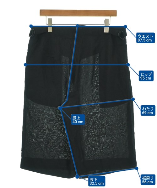 JIL SANDER（ジルサンダー）ショートパンツ 黒 サイズ:46(M位) メンズ/2200685093030