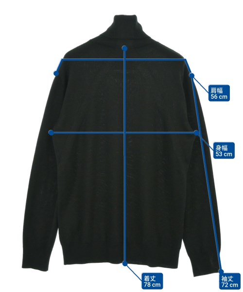 JIL SANDER（ジルサンダー）ニット・セーター 黒 サイズ:50(XL位) メンズ/2200680056078