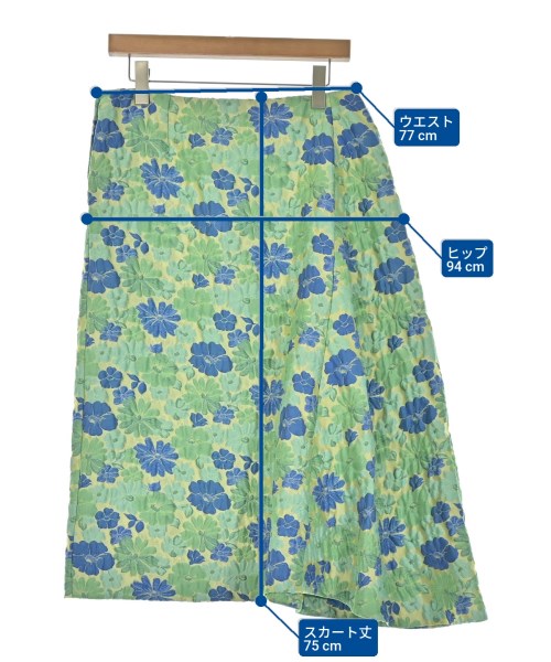 JIL SANDER（ジルサンダー）ロング・マキシ丈スカート 緑 サイズ:38(S位) レディース/2200683620092